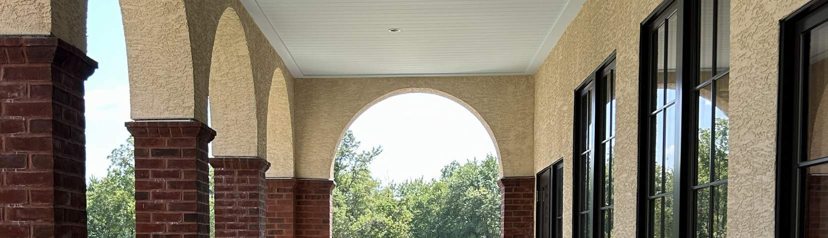 Academic Environments arcade and colonnade view