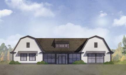 Building elevation design rendering