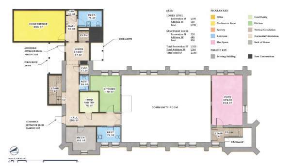 Facilities Assessment floor plan diagram